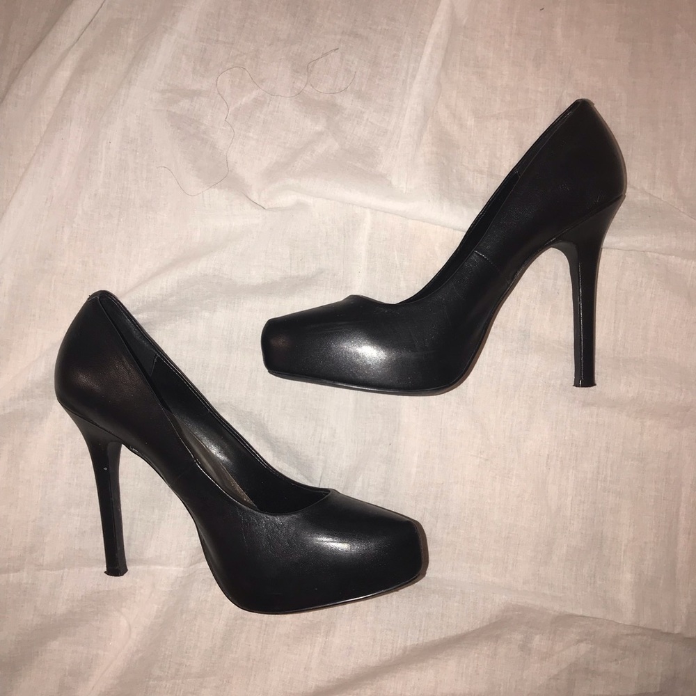 Black Platform High Heels